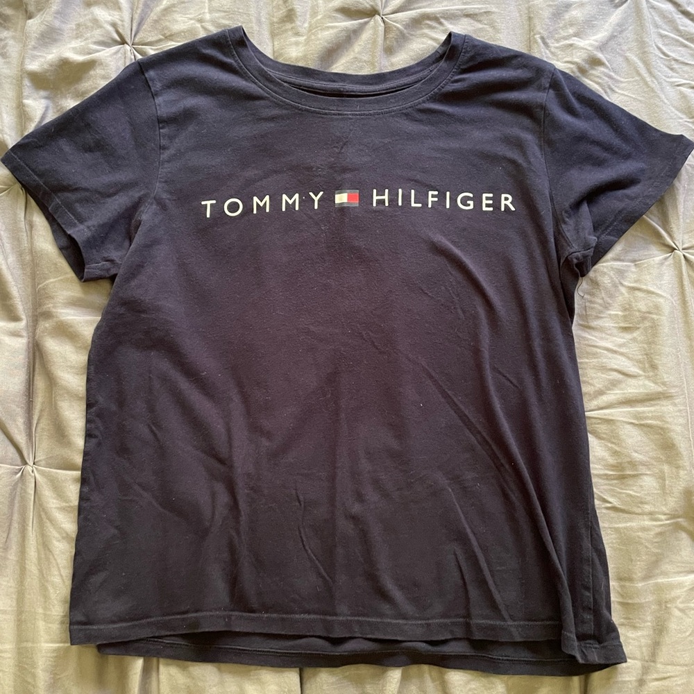 Navy Blue Tommy Hilfiger Short Sleeve Tee